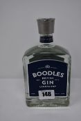 Four Boodles London dry gin (700ml) (Over 18s only).