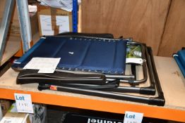 One Timber Ridge Zero Gravity Lounger in blue.