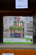 Four boxed as new Ever Earth Large Workbench (41 piece children's tools).