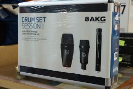 One as new AKG Drum Set Session 1 (High performance drum microphone set).