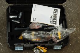 One as new DeWalt DCS355 multi tool with accessories (No battery).