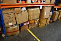 A large quantity of as new assorted face masks in various designs and sizes.