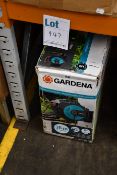 One boxed Gardena wall-mounted automatic hose box 35m 8024 (Viewing advised, item may be slightly