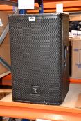 One pre-owned Electro-Voice ELX112P PA Powered Speaker (Power cable not included).