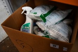 Six packs of 50 disposable face masks and a quantity of assorted hand sanitiser/gels and hand wash.