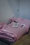 Four men's Ralph Lauren classics pink round neck t-shirts ( Size 1 X S, 3 x m).