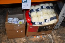 A quantity of wool, ribbons and yarn in various colours.