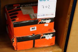 Two as new Paslode 141233 Bright Straight Nail Fuel Pack 90mm x 3.1mm.