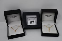 Six items of as new Sif Jakobs jewellery (Necklaces and earrings).