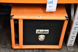 One pre-owned Orange OBC115 400W bass guitar speaker cabinet.
