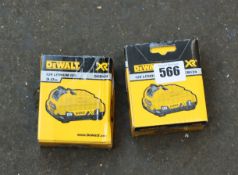 Seven boxed as new Dewalt DCB124 12V XR Li-ion batteries 3.0Ah.