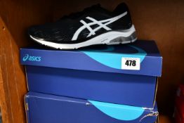Two pairs of as new Asics Gel-Pulse 11 trainers (UK 8).