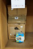 Twelve boxed plasterboard and drywall tape, 20m and twelve boxed ESAB Eco-tech Anti spatter.