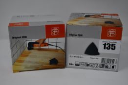 Twelve boxed as new Fein original pack of fifty grit sheets.