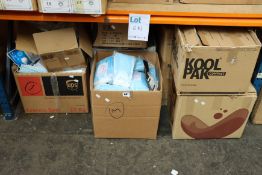 A quantity of assorted face masks.