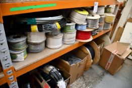 A large quantity of miscellaneous cables and related items.