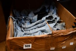 Ten as new French Connection Laiche stripe shirt dresses (4 x UK 10, 6 x UK 12).