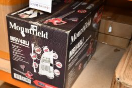 One boxed Mountfield MBV48Li 48 Volt Lithium-Ion Cordless Blower vac.