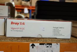 One boxed as new Draytek VigorAP 912c radio access points.