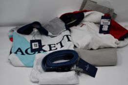 A Hackett sash polo t-shirt (11/12 years), a Hackett army quad t-shirt (11/12 years), a pair of