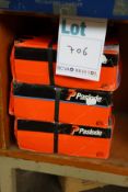 One Paslode 141072 IM360 (3.1mm x 75mm Galv Nails x 2200 and 2 fuel cells), one Paslode 141210 IM350