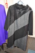 An as new James Lakeland cowl neck panel dress in black (Size 18 - RRP £175).