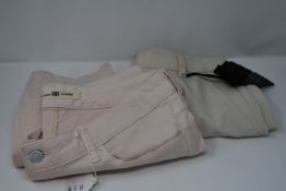 A pair of Riani jeans (UK 16) and a pair of Riani trousers (UK 8) (Slight mark requires cleaning).