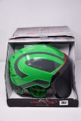 One boxed Protos Integral Arborist Helmet in green and grey.