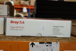 One boxed as new Draytek VigorAP 912c radio access points.