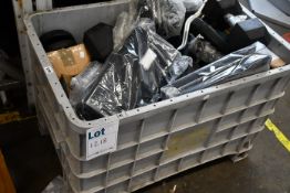 A quantity of weights and related items to include kettlebells and dumbbells of various size and