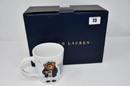 One boxed as new Ralph Lauren haven navy bear mug set.