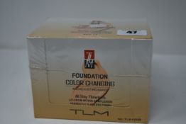 Twelve boxed as new TLM Colour Changing Foundation 30ml (TLM-F054B).
