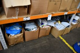 Seven boxes of miscellaneous items to include household goods, food supplements, printer ink
