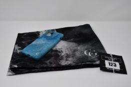 An as new Camilla Ghione Deep Thoughts silk scarf (RRP €249) together with a Camilla Ghione phone