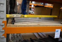 Three boxed as new F4P 1000mm Spirit Level (F4PSL1000) and one Stanley 120cm Spirit Level.