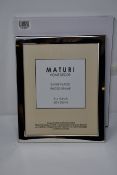 Six boxed as new Maturi Home Decor silver plated photo frame (8x10 inch - 20x25 cm).