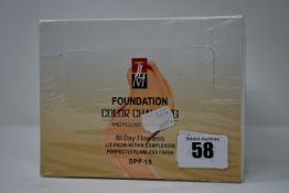 Twelve boxed as new TLM Colour Changing Foundation 30ml (TLM-F054B).