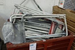 A crate of rowing boat trestles (Crate not included).