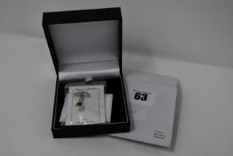 Three pairs of boxed as new Paula Bolton Bauhaus pendants (9917/2).