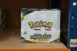 One boxed as new Pokémon unbroken bond booster box card trading card game.