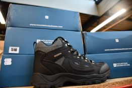 Five pairs of Mountain Warehouse Adventurer waterproof boots (UK 10).