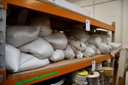 A large quantity of bird seed.