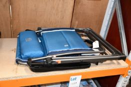 One Timber Ridge Zero Gravity Lounger in blue.