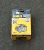 Two DeWalt DCB184 XR and one DCB546 XR lithium ion batteries, all boxed as new.
