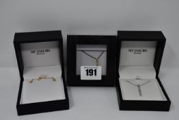 Six items of as new Sif Jakobs jewellery (Necklaces and earrings).