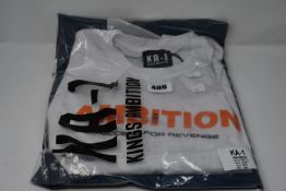 One man's as new Kings Ambition KA-1 t-shirt in white (XS, KW20-10).