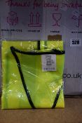 A box of as new Supreme TTF Cat II HRT80Y hi-viz tabards.