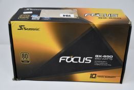 One boxed Seasonic Focus GX 650 650W Modular 80+ Gold PSU/Power Supply.