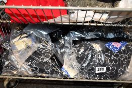 A quantity of as new Lazy Oaf Wallflower Wrap bikini tops in black and white (Size 10) and