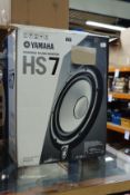 One boxed Yamaha HS 7 Powered Studio Monitor.